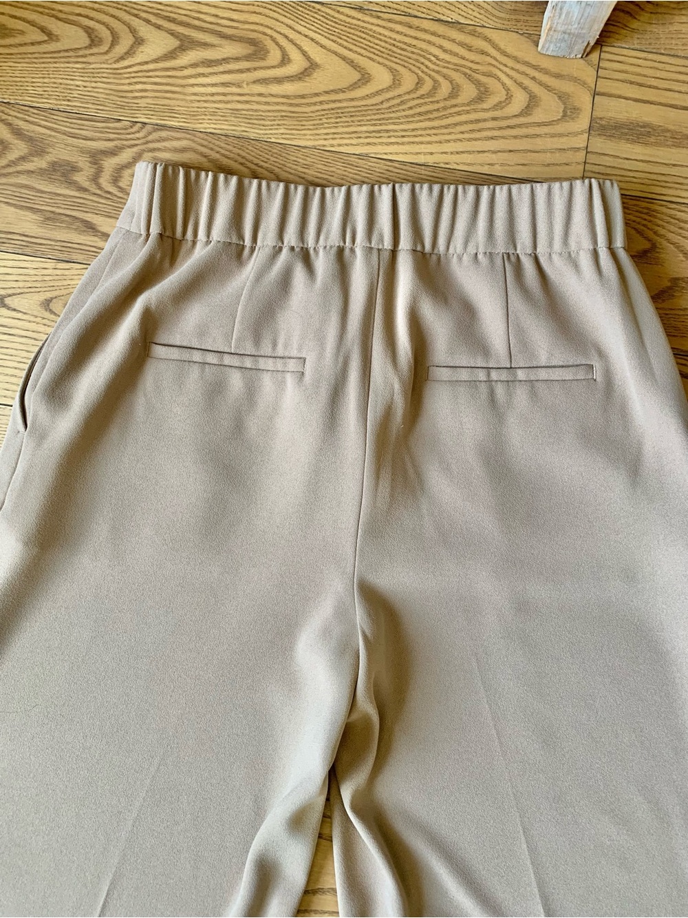 RW&CO Beige High-Waist Wide Leg Trousers - Picture 6 of 7
